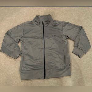 Nike Light Gray Zip-Up Jacket
